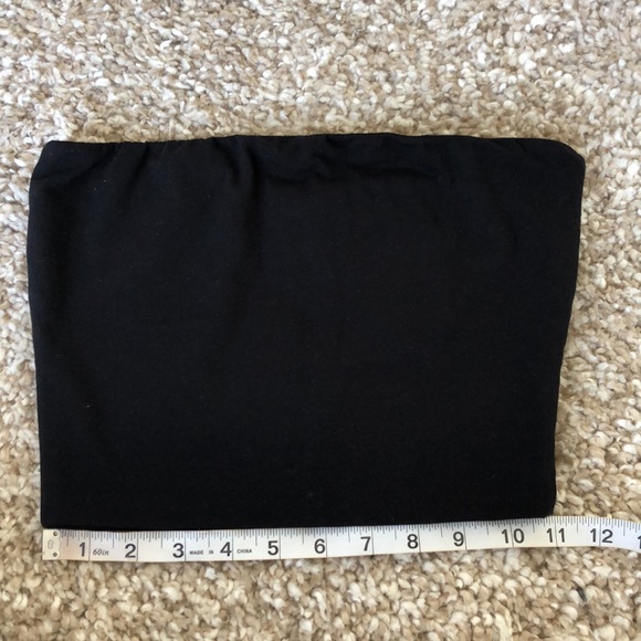 Fashion Nova NWT Black Basic Bandeau Crop Top Sz S - Picture 6 of 7